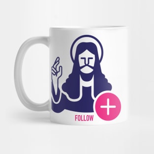 jesus follow request Mug